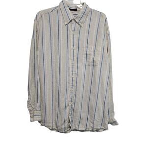 W.H. Belk Linen Shirt Womens Extra Large Button Up Classiccore Minimalist Ladies